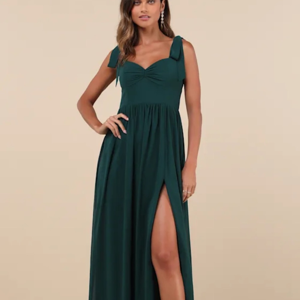 Lulu's Deep Green Maxi Dress